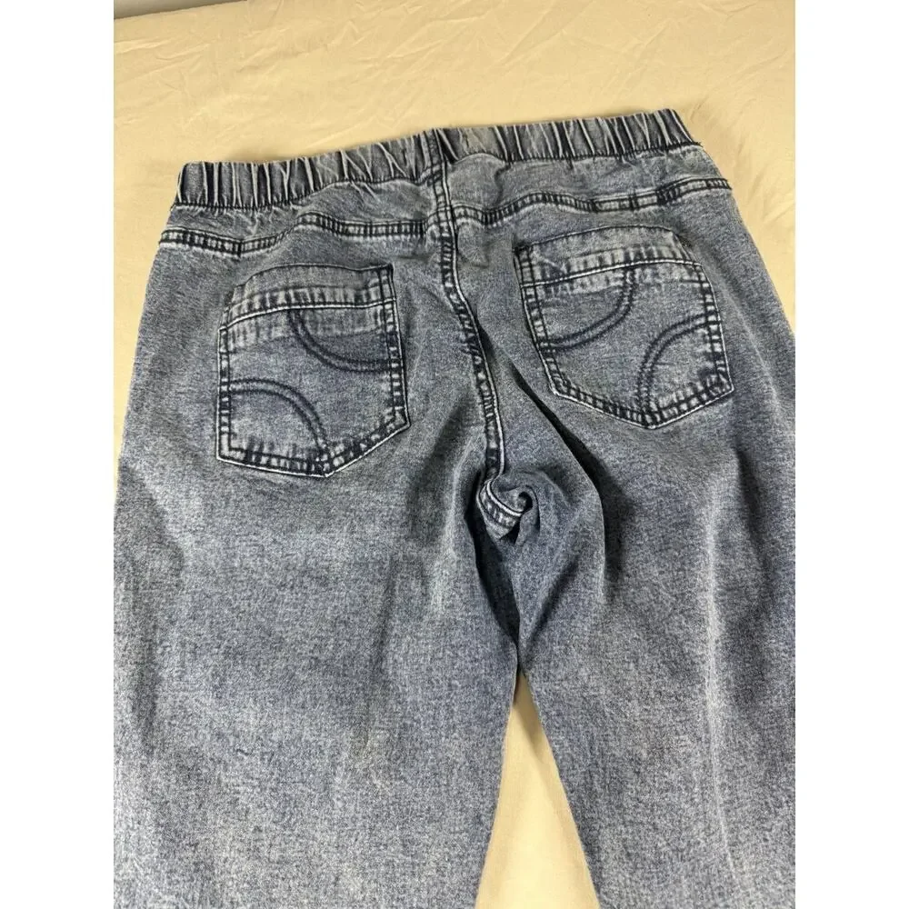Jegging Jeans Womens Size 13 Reg Blue Skinny Stretch Denim Side Jewels